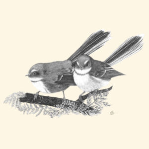 Fantail in the Ferns - AS Colour Carrie Tote Bag  Design