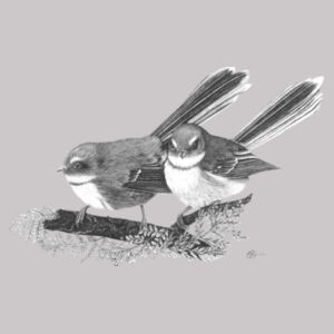 Fantail in the Ferns - AS Colour Womens Premium Hood Design