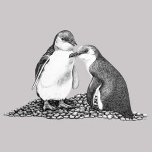 Penguins on the Rocks - AS Colour Womens Premium Hood Design