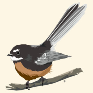 Contemporary Fantail - AS Colour Carrie Tote Bag  - AS Colour Carrie Tote Bag  Design