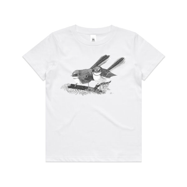 Fantail in the Ferns - AS Colour Kids Youth T shirt Thumbnail