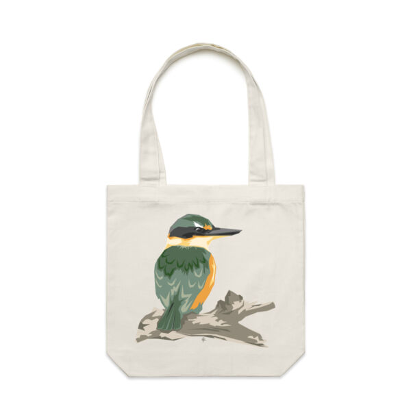 Contemporary Kingfisher - AS Colour Carrie Tote Bag  - AS Colour Carrie Tote Bag  Thumbnail