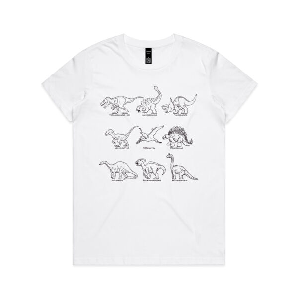 Jurassic Time - AS Colour Womens Maple Tee Thumbnail