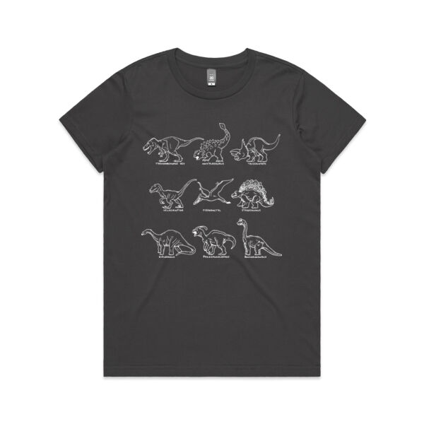Jurassic Time - AS Colour Womens Maple Tee Thumbnail