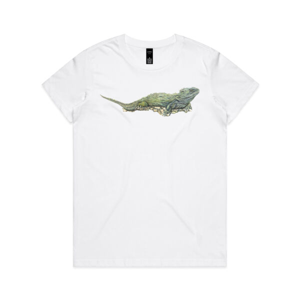 Sunbathing Tuatara - AS Colour Womens Maple Tee Thumbnail